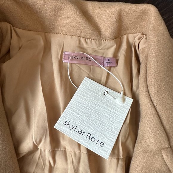 NWT Biker Jacket - CAMEL Sz Small - Picture 9 of 10